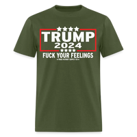 Load image into Gallery viewer, Trump 2024 Fuck Your Feelings Unisex Classic T-Shirt - military green
