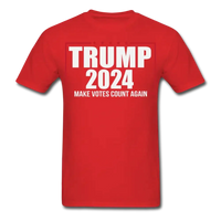 Load image into Gallery viewer, Trump 2024 Make Votes Count Again! T-Shirt - red
