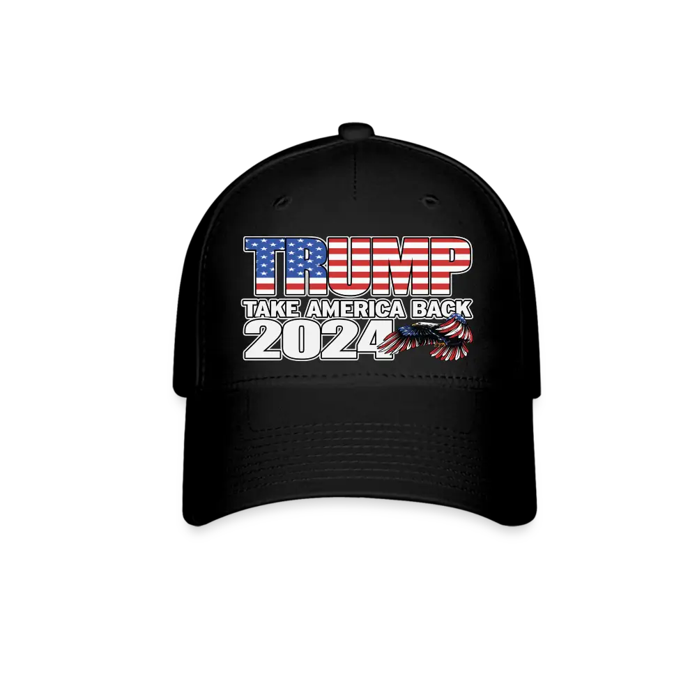 Trump 2024 - Take America Back FlexFit Baseball Cap - black