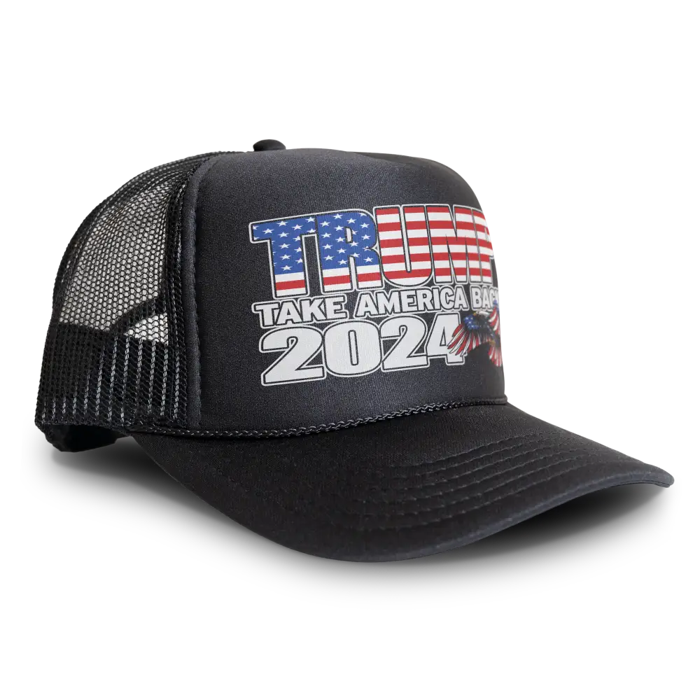 Trump 2024 - Take America Back Foam Trucker Hat Mesh Cap