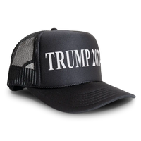 Load image into Gallery viewer, Trump 2024 Trucker Hat Mesh Cap - Black/Black - Trucker Hat
