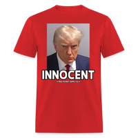 Load image into Gallery viewer, Trump Mugshot Innocent Unisex Classic T-Shirt - red
