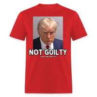 Load image into Gallery viewer, Trump Mugshot NOT GUILTY Unisex Classic T-Shirt - red

