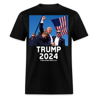 Load image into Gallery viewer, Trump Shot Assassination Attempt Trump 2024 Fist Raised Unisex Classic T-Shirt - black
