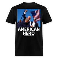 Load image into Gallery viewer, Trump Shot Assassination Attempt American Hero Fist Raised Unisex Classic T-Shirt - black

