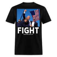 Load image into Gallery viewer, Trump Shot Assassination Attempt FIGHT Fist Raised Unisex Classic T-Shirt - black
