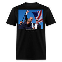 Load image into Gallery viewer, Trump Shot Assassination Attempt Fist Raised Unisex Classic T-Shirt - black
