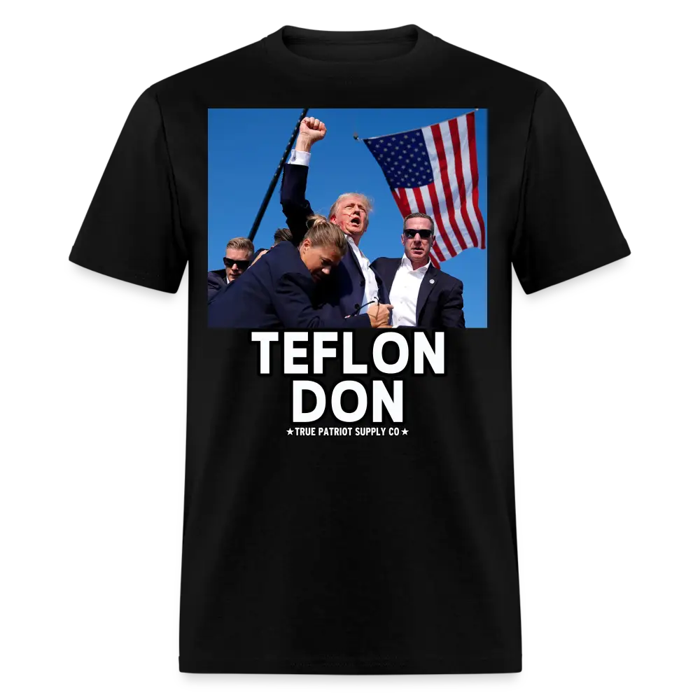 Trump Shot Assassination Attempt Teflon Don Fist Raised Unisex Classic T-Shirt - black