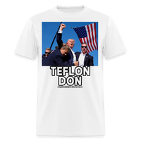 Load image into Gallery viewer, Trump Shot Assassination Attempt Teflon Don Fist Raised Unisex Classic T-Shirt - white
