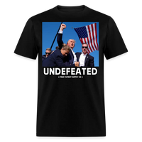 Load image into Gallery viewer, Trump Shot Assassination Attempt Undefeated Fist Raised Unisex Classic T-Shirt - black
