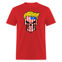 Load image into Gallery viewer, Trump Skull American Flag Trump 2024 T-Shirt - red

