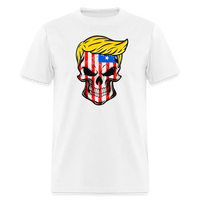 Load image into Gallery viewer, Trump Skull American Flag Trump 2024 T-Shirt - white
