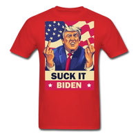 Load image into Gallery viewer, Trump: Suck It Biden! T-Shirt - red
