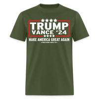 Load image into Gallery viewer, Trump Vance 2024 Make America Great Again Unisex Classic T-Shirt - military green
