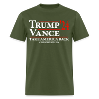 Load image into Gallery viewer, Trump Vance 2024 Take America Back Unisex Classic T-Shirt - military green
