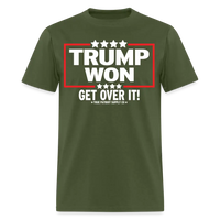 Load image into Gallery viewer, Trump Won Get Over It Unisex Classic T-Shirt - military green

