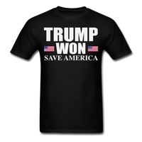 Load image into Gallery viewer, Trump Won - Save America! T-Shirt - black
