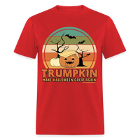 Load image into Gallery viewer, Trumpkin Make Halloween Great Again Trump Pumpkin Unisex Classic T-Shirt - red
