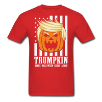 Load image into Gallery viewer, Trumpkin Make Halloween Great Again Trump Halloween T-Shirt - red
