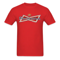 Load image into Gallery viewer, Trumpswiser Budweiser Parody Trump 2024 T-Shirt - red
