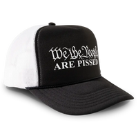 Load image into Gallery viewer, We The People ARE PISSED Trucker Hat Mesh Cap - Black
