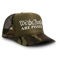 Load image into Gallery viewer, We The People ARE PISSED Trucker Hat Mesh Cap - Green
