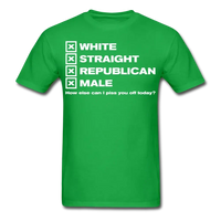 Load image into Gallery viewer, White Straight Republican Male T-Shirt - bright green
