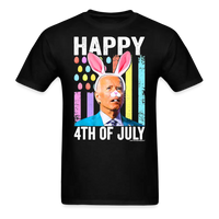 Load image into Gallery viewer, Confused Biden Happy 4th of July Easter T-Shirt - black
