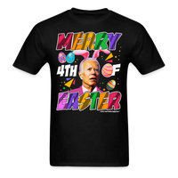 Load image into Gallery viewer, Confused Biden Merry 4th of Easter Funny 4th of July T-Shirt - black
