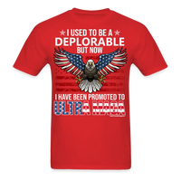 Load image into Gallery viewer, Deplorable Promoted To Ultra Maga Conservative T-Shirt - red
