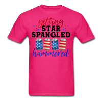 Load image into Gallery viewer, Getting Star Spangled Hammered T-Shirt - fuchsia
