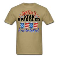 Load image into Gallery viewer, Getting Star Spangled Hammered T-Shirt - khaki

