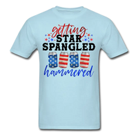 Load image into Gallery viewer, Getting Star Spangled Hammered T-Shirt - powder blue
