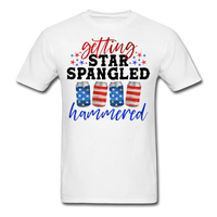 Load image into Gallery viewer, Getting Star Spangled Hammered T-Shirt - white

