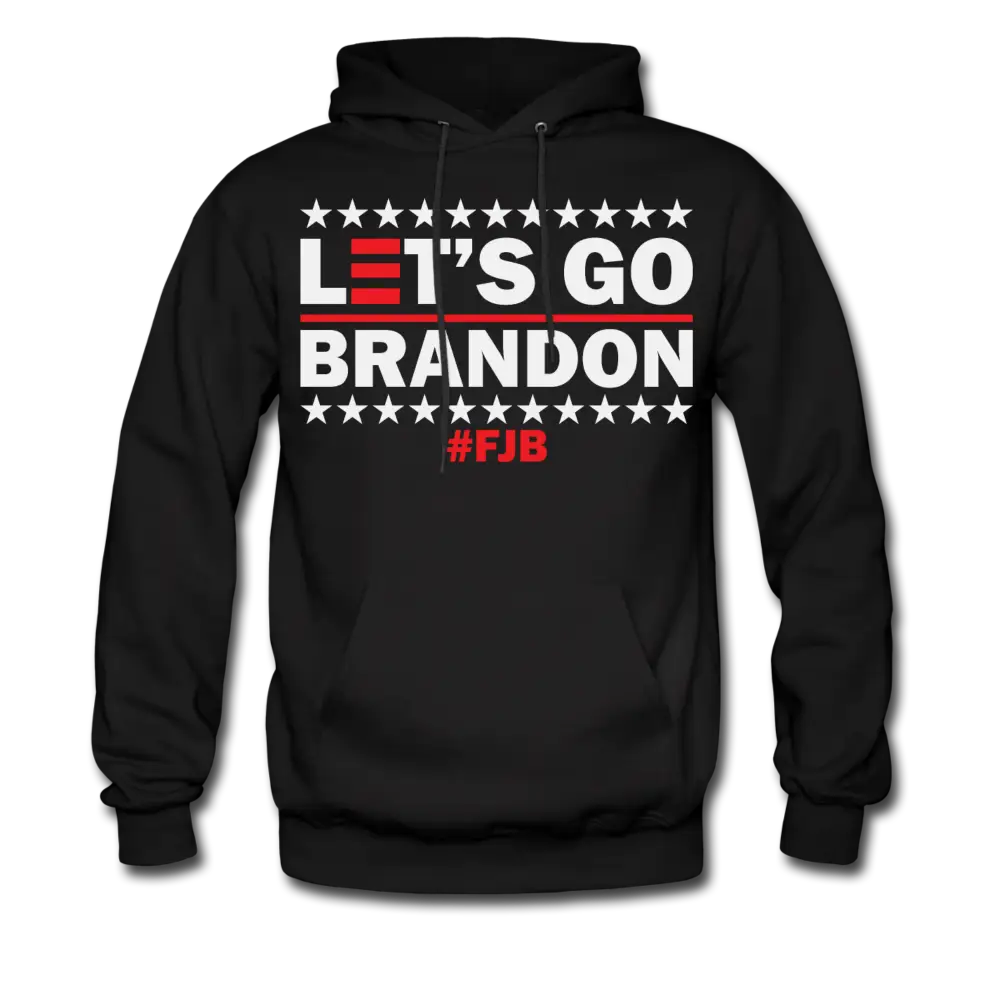 Let's Go Brandon FJB Anti Biden Men's Pullover Hoodie - black