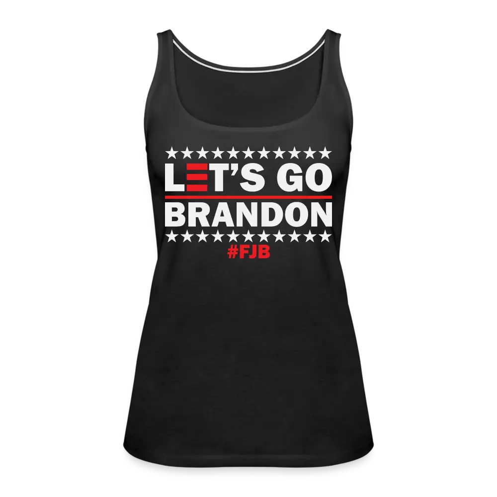 Let's Go Brandon FJB Anti Biden Women’s Premium Tank Top - black