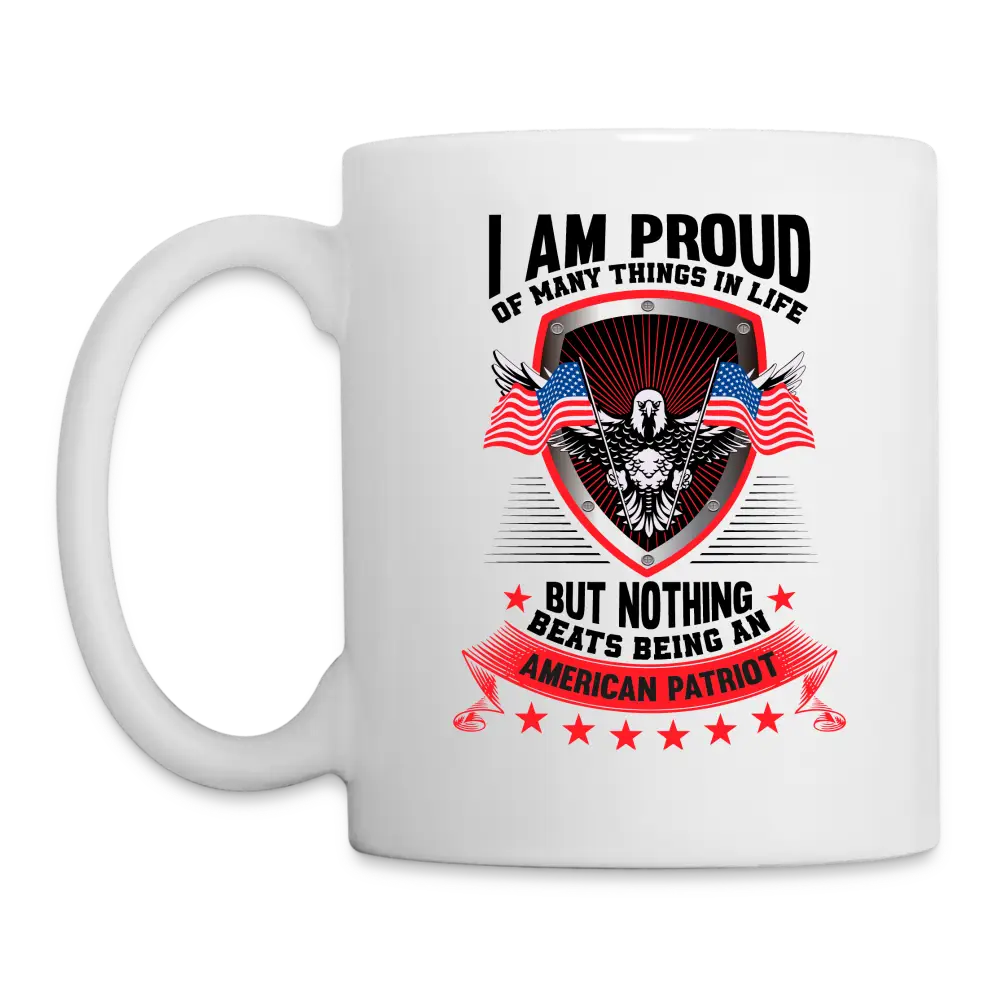 Proud American Patriot Coffee/Tea Mug - white