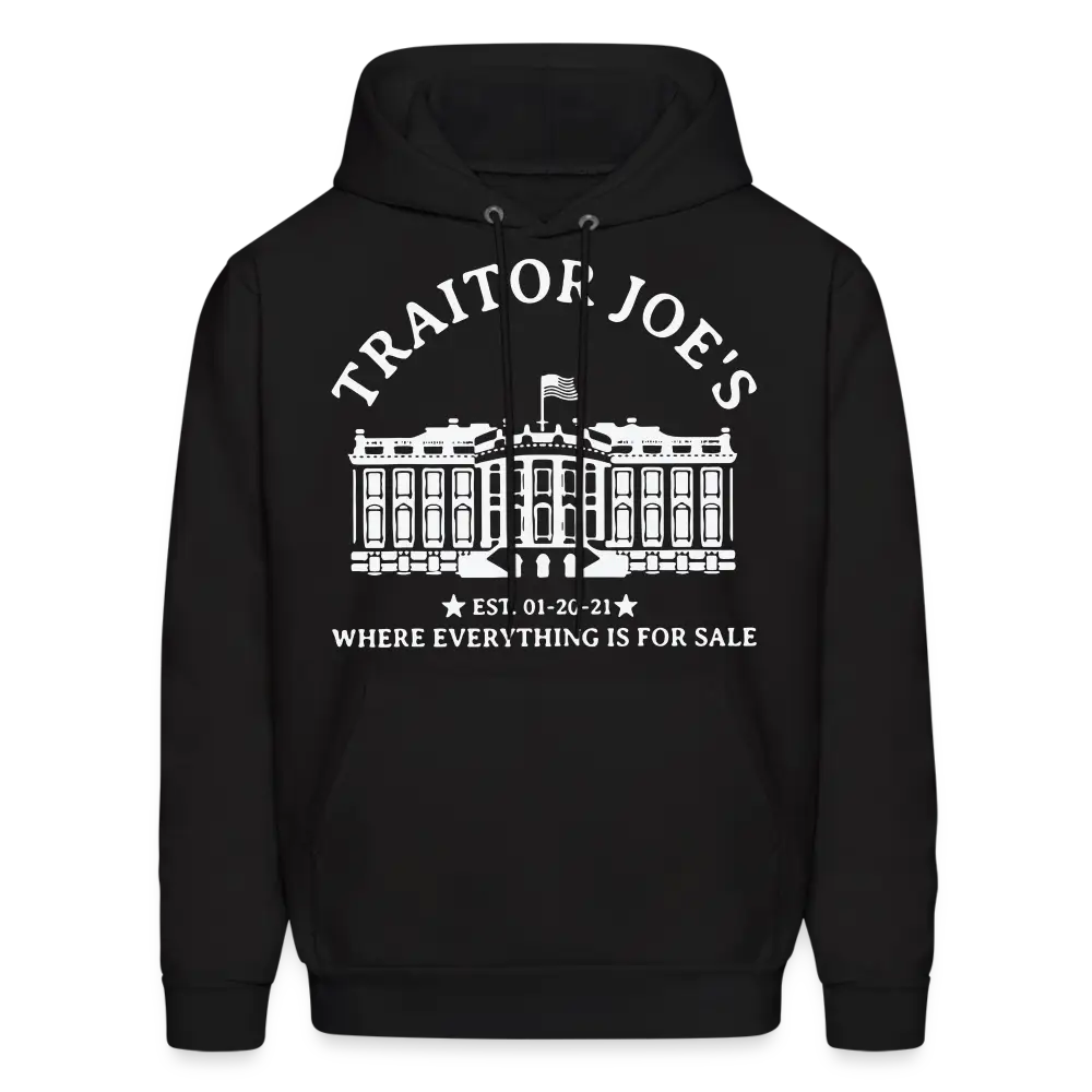 Traitor Joe's Anti Joe Biden Men's Pullover Hoodie - black