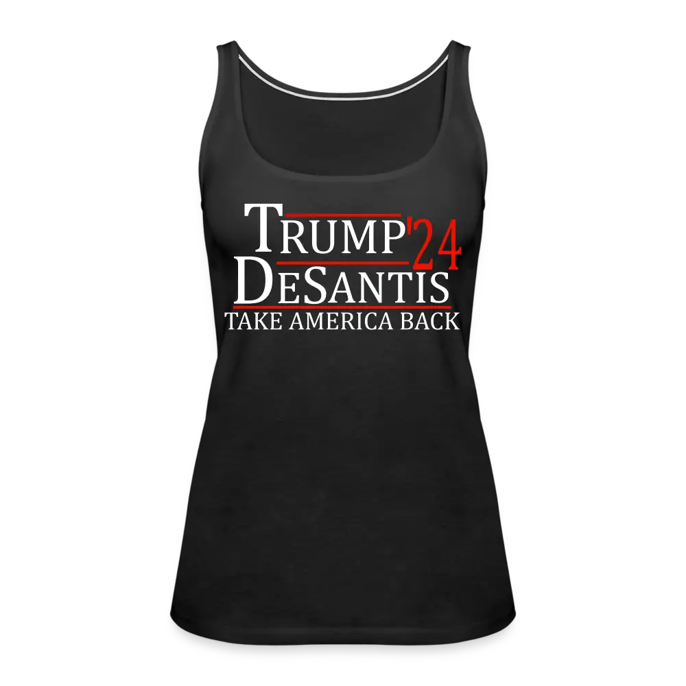 Trump DeSantis 2024 Women’s Premium Tank Top - black